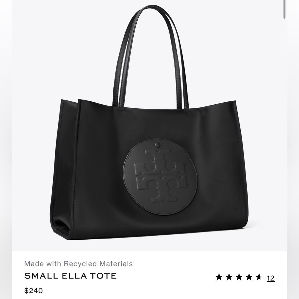 Tory Burch black tote purse - Picture 2 of 7